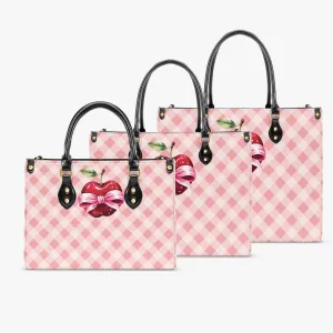 Women's Tote Bag - Rockabilly - Apple Plaid Apricot