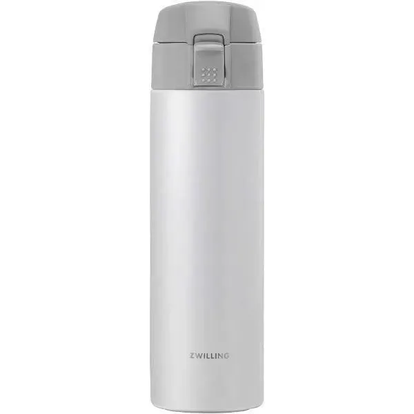 Zwilling 450ml Thermo Vacuum Bottle, Travel Mug - White/Silver (New)